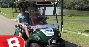 The Singapore-MIT Alliance for Research and Technology (SMART) created self-driving golf carts that successfully transported 500 tourists around a garden. (Photo credit: SMART.)